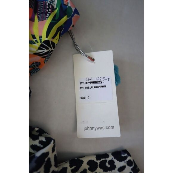 Johnny Was CSW7620 Women's Sz S Multi Layla Floral Wrap Tankini Top - Picture 5 of 9